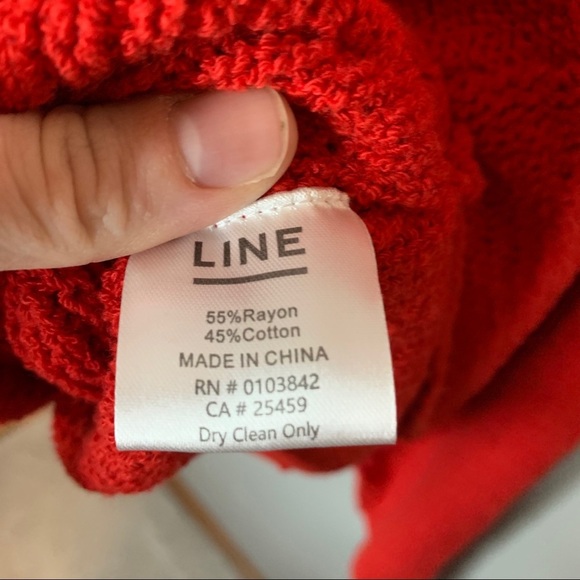 Line The Label Deep V Slouchy Loose Knit Sweater - Picture 6 of 6